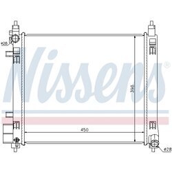 Chladič motora NISSENS 68720 - obr. 4