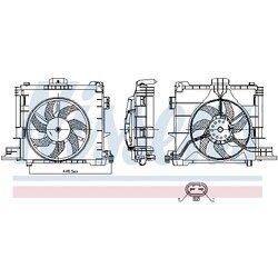 Ventilátor chladenia motora NISSENS 850009 - obr. 5