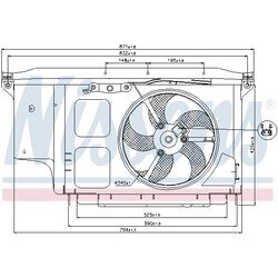 Ventilátor chladenia motora NISSENS 85007 - obr. 5