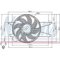 Ventilátor chladenia motora NISSENS 85032 - obr. 5