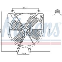 Ventilátor chladenia motora NISSENS 85043 - obr. 4