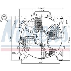 Ventilátor chladenia motora NISSENS 85045 - obr. 5