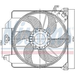 Ventilátor chladenia motora NISSENS 85261 - obr. 5