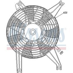 Ventilátor chladenia motora NISSENS 85383 - obr. 5