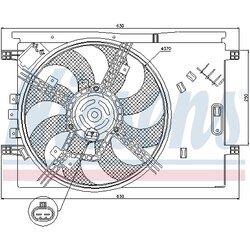 Ventilátor chladenia motora NISSENS 85564 - obr. 4