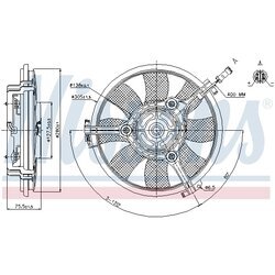 Ventilátor chladenia motora NISSENS 85691 - obr. 5
