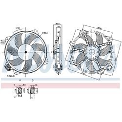 Ventilátor chladenia motora NISSENS 85989 - obr. 6