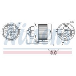 Vnútorný ventilátor NISSENS 87250 - obr. 4