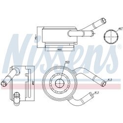 Chladič motorového oleja NISSENS 91190 - obr. 4
