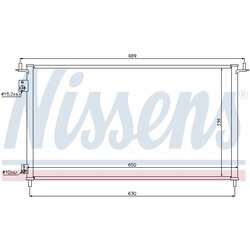 Kondenzátor klimatizácie NISSENS 940162 - obr. 1