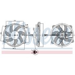 Ventilátor chladenia motora NISSENS 850035 - obr. 4