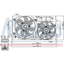 Ventilátor chladenia motora NISSENS 85250 - obr. 6