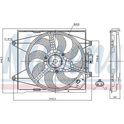 Ventilátor chladenia motora NISSENS 85744 - obr. 6