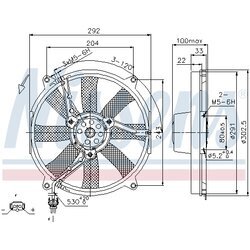 Ventilátor chladenia motora NISSENS 85702 - obr. 5