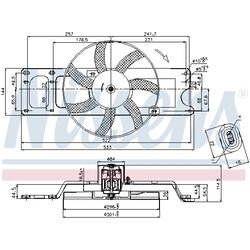 Ventilátor chladenia motora NISSENS 85712 - obr. 5