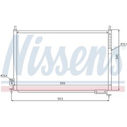 Kondenzátor klimatizácie NISSENS 940008 - obr. 5