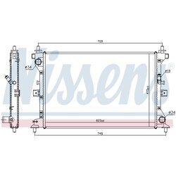 Chladič motora NISSENS 606148 - obr. 4