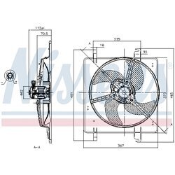 Ventilátor chladenia motora NISSENS 85027 - obr. 5