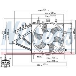 Ventilátor chladenia motora NISSENS 85190 - obr. 5