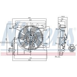 Ventilátor chladenia motora NISSENS 85939 - obr. 5