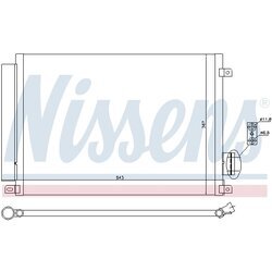 Kondenzátor klimatizácie NISSENS 940028