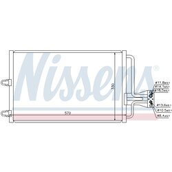 Kondenzátor klimatizácie NISSENS 94100 - obr. 4