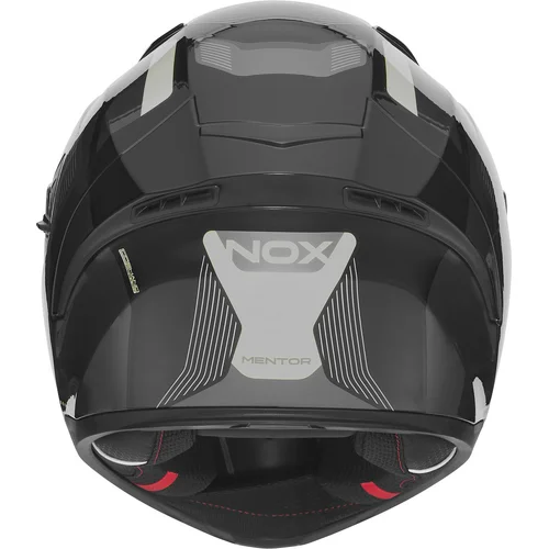 Prilba N402 MENTOR (čierna, strieborná, veľkosť L) 2026 /NOX/ - obr. 3