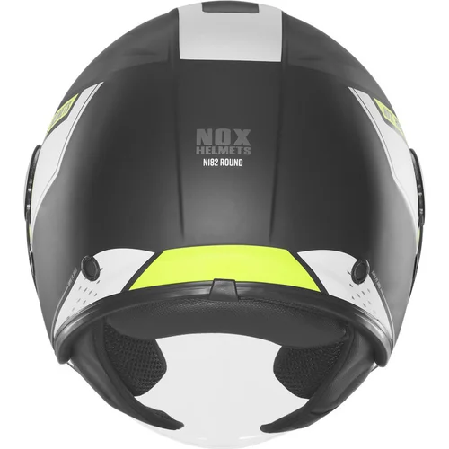 Prilba N182 ROUND (čierna matná, žltá fluo, veľkosť 2XL) /NOX/ - obr. 2