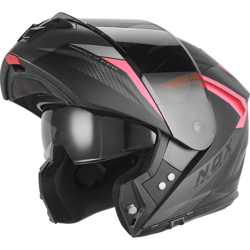 Prilba N968 SHIFT NOX CASQN968SHIFTNOIRMATROUGE XS (čierna matná, červená, veľkosť XS)