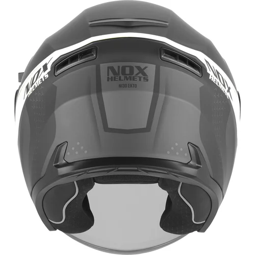 Prilba N130 EKTO (čierna matná, biela, veľkosť XS) /NOX/ - obr. 2