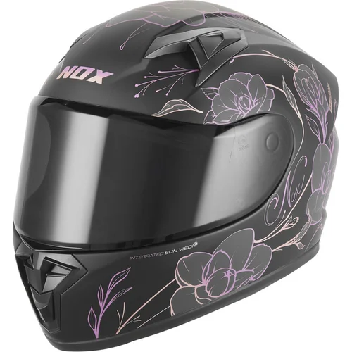 Prilba N731 SPRING NOX CASQN731SPRINGROSEMAT L detská, (čierna matná, ružová, veľkosť L)