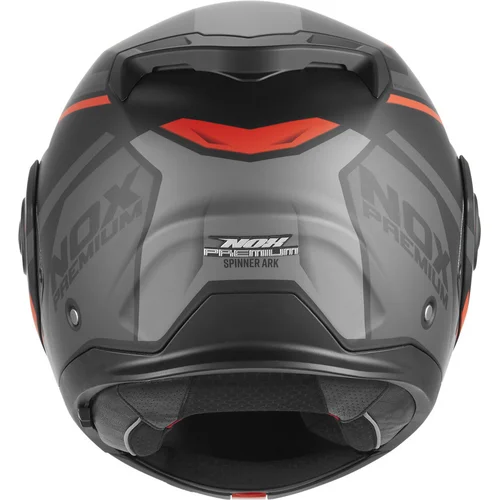 Prilba SPINNER ARK PREMIUM, (čierna matná, červená, veľkosť 2XL) 2026 /NOX/ - obr. 3