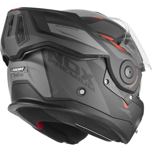 Prilba SPINNER ARK PREMIUM, (čierna matná, červená, veľkosť XL) 2026 /NOX/ - obr. 4