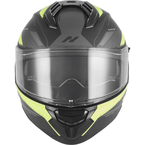 Prilba N304-S REVO (čierna matná, žltá fluo, veľkosť S) /NOX/ - obr. 1
