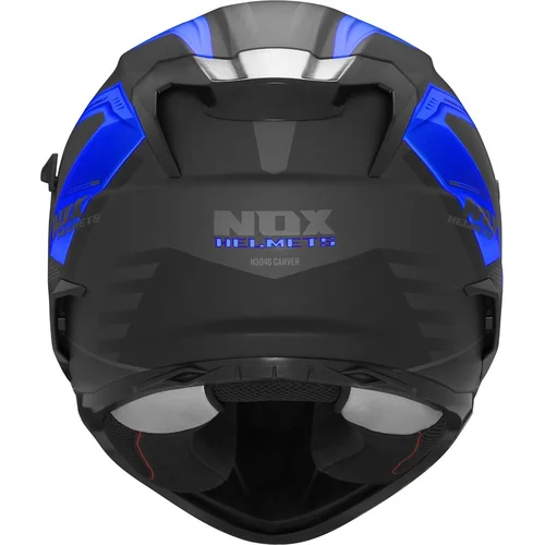 Prilba N304S CARVER (čierna matná, modrá, veľkosť S) /NOX/ - obr. 2