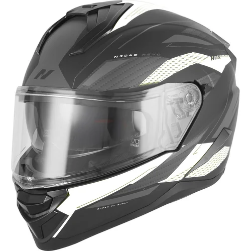Prilba N304-S REVO NOX CASQN304SREVONOIRMATBLANC S (čierna matná, biela, veľkosť S)