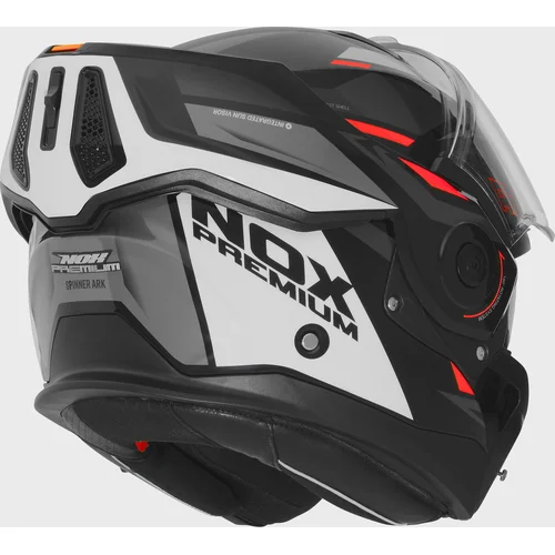 Prilba SPINNER PREMIUM, (čierna, biela, červená, veľkosť XS) 2026 /NOX/ - obr. 4