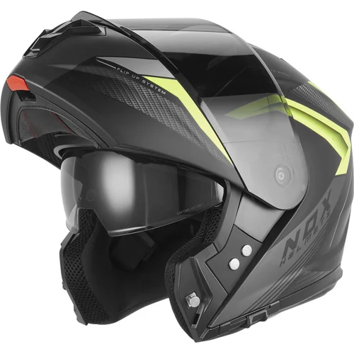 Prilba N968 SHIFT NOX CASQN968SHIFTNOIRMATJAUNE 2XL (čierna matná, žltá fluo, veľkosť 2XL)