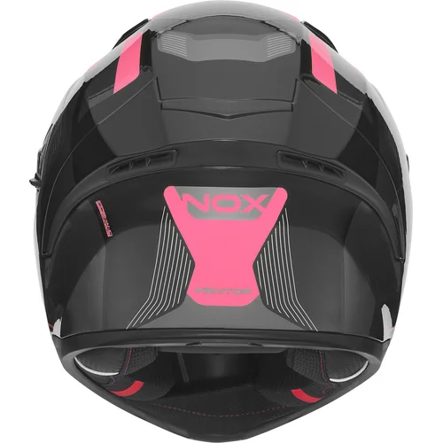 Prilba N402 MENTOR (čierna, ružová, veľkosť M) 2026 /NOX/ - obr. 3