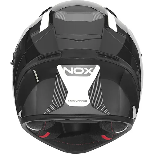 Prilba N402 MENTOR (čierna, biela, veľkosť M) 2026 /NOX/ - obr. 3