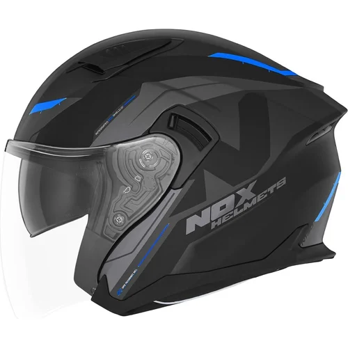 Prilba N130 KLINT NOX CASQN130KLINTNOIRMATBLEU XS (čierna matná, modrá, veľkosť XS)