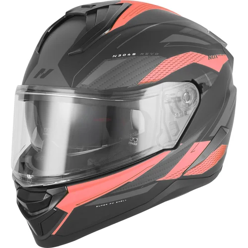 Prilba N304-S REVO NOX CASQN304SREVONOIRMATROUGE XL (čierna matná, červená, veľkosť XL)
