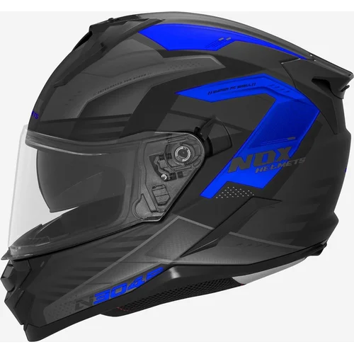 Prilba N304S CARVER NOX CASQN304SCARVERNOIRMATBLEU S (čierna matná, modrá, veľkosť S)