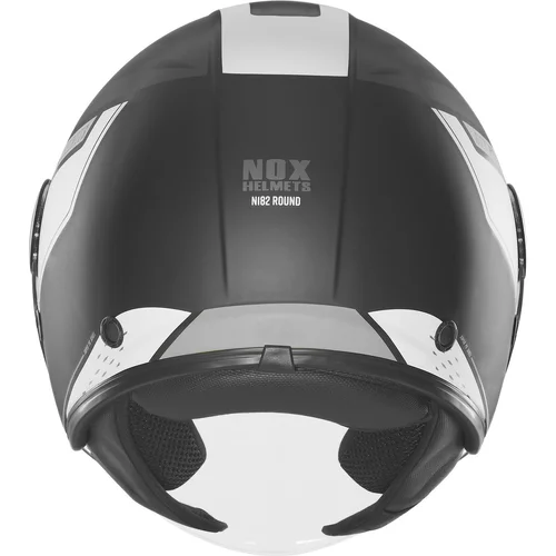 Prilba N182 ROUND (čierna matná, strieborná, veľkosť XL) /NOX/ - obr. 2