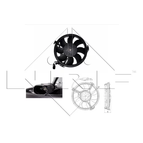 Ventilátor chladenia motora NRF 47208
