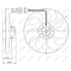 Ventilátor chladenia motora NRF 47204 - obr. 1