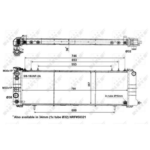 Chladič motora NRF 56059
