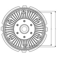 Spojka ventilátora chladenia NRF 49028 - obr. 4