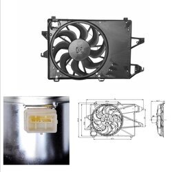 Ventilátor chladenia motora NRF 47002