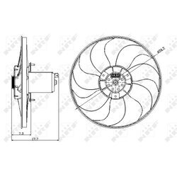 Ventilátor chladenia motora NRF 47404 - obr. 1